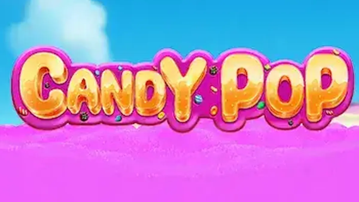 Tampilan visual slot Candy Pop dengan tema permen yang penuh warna